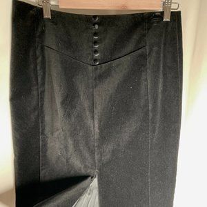 Club Monaco Velvet Skirt with lace slit